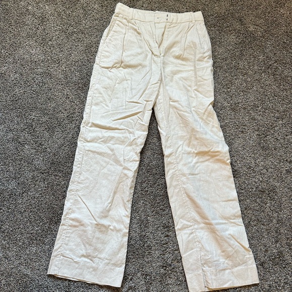 Abercrombie & Fitch Other - Abercrombie & Fitch Off-White Casual Linen Pants